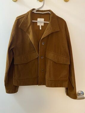 Avec Les Filles Corduroy Utility Jacket in Brown